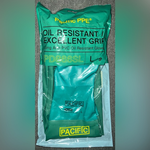 26" Rubber Gloves, Chemical Resistant, Reusable, Heavy Duty Waterproof - NWT - Picture 8 of 10